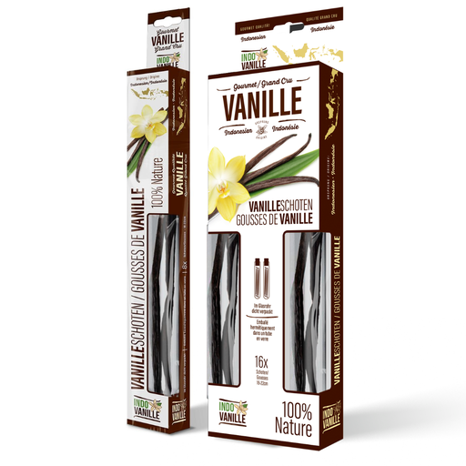 Large Gourmet Vanilla Bean "IndoVanille" Indonesian Vanilla