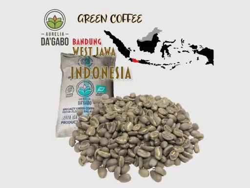[COGR-WJBLe-G1AFW-70kg] Green Coffee WEST-JAWA "SUNDA" Da'Gabo, Grade 1 Arabica, Indonesia, Washed, 70kg